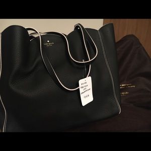 Kate Spade Black (pebbled) tote